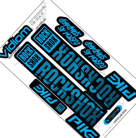 Rockshox 2014/ 2015 Pike Fork Decals