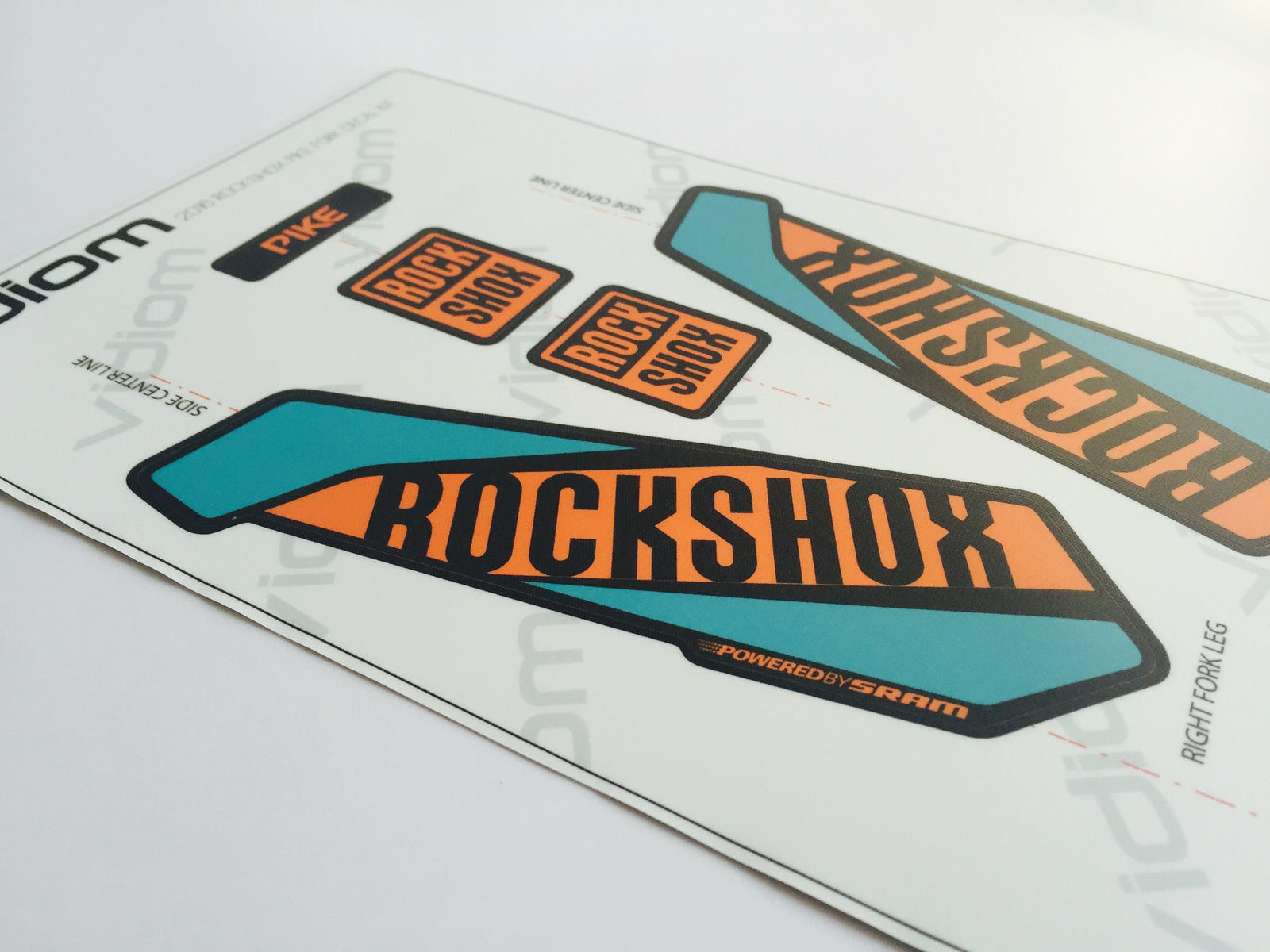2016 Rockshox Pike Fork Decals