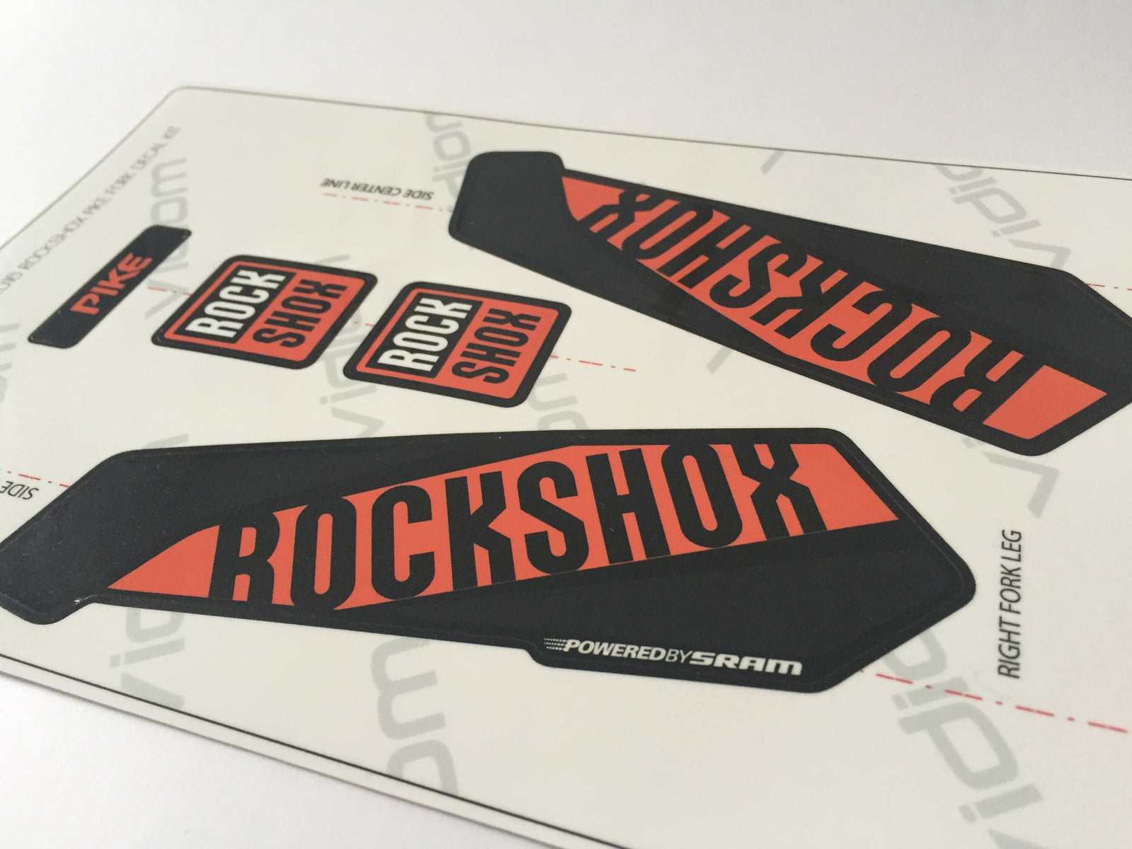 2016 Rockshox Pike Fork Decals