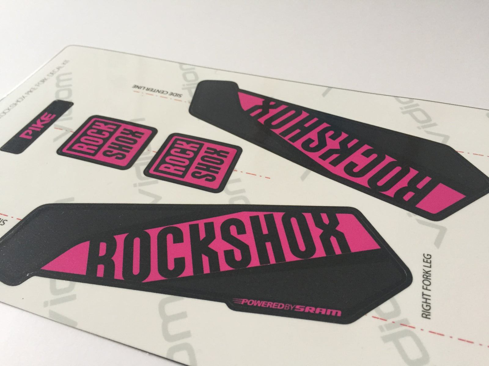 2016 Rockshox Pike Fork Decals