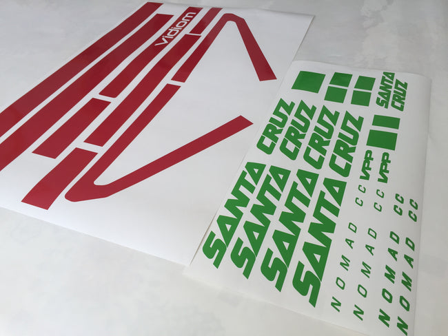 Santacruz Nomad CC 650b 2016 frame decal kit