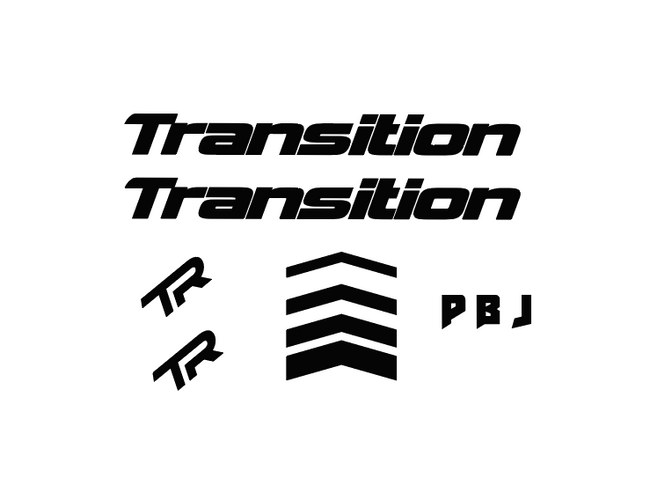 2014 Transition PBJ Frame Decal Graphics Kit