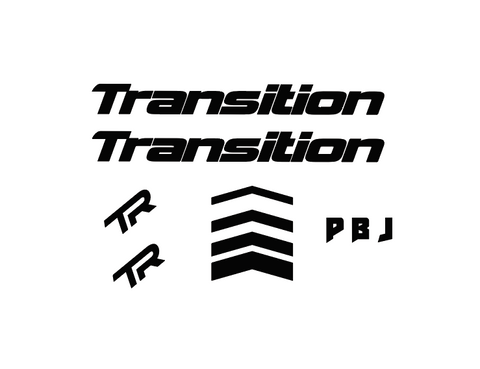 2018 Transition Sentinel Carbon Frame Decal Graphics Kit