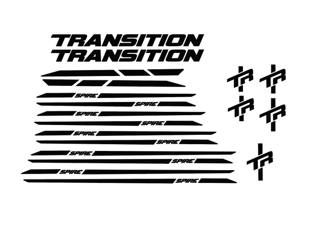2022 Transition Spire Alloy Frame Decal Graphics Kit