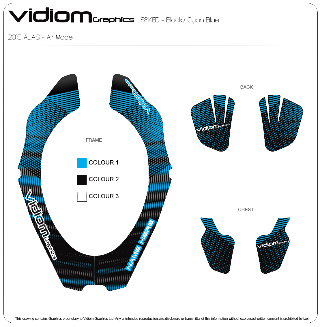 Atlas Neck Brace Spiked Decal