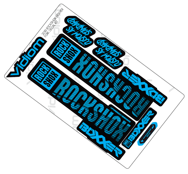 2017/ 2018 Rockshox Boxxer Fork Decals